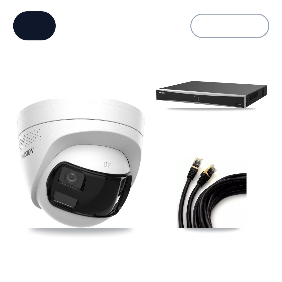 Hikvision DS-7616NXI-K2/16P(E) 16-Channel NVR CCTV Kit — 6× DS-2CD1383G2P-LIUF/SL-2MM 4K Cameras + 14TB HDD