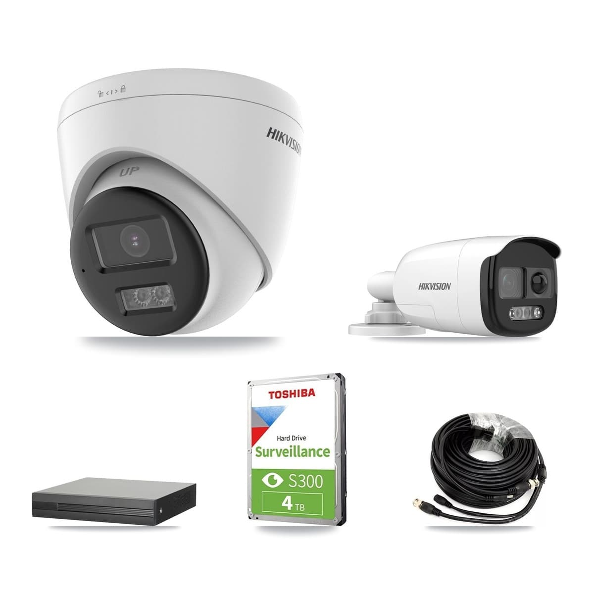 Hikvision 16-Channel 5MP CCTV Kit — 1 DS-2CE12KF3T Bullet + 2 DS-2CE78K0T Turret Cameras + 4TB Recording - Image 1