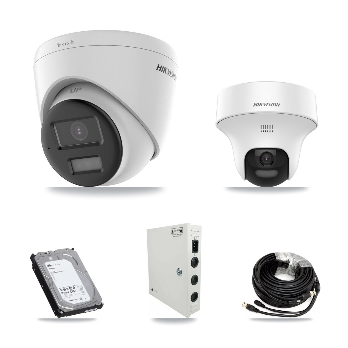 Hikvision 32-Channel 5MP CCTV Kit — 6 DS-2CE70K0T + 12 DS-2CE78K0T Turret Cameras + 3× 6TB Recording - Image 1