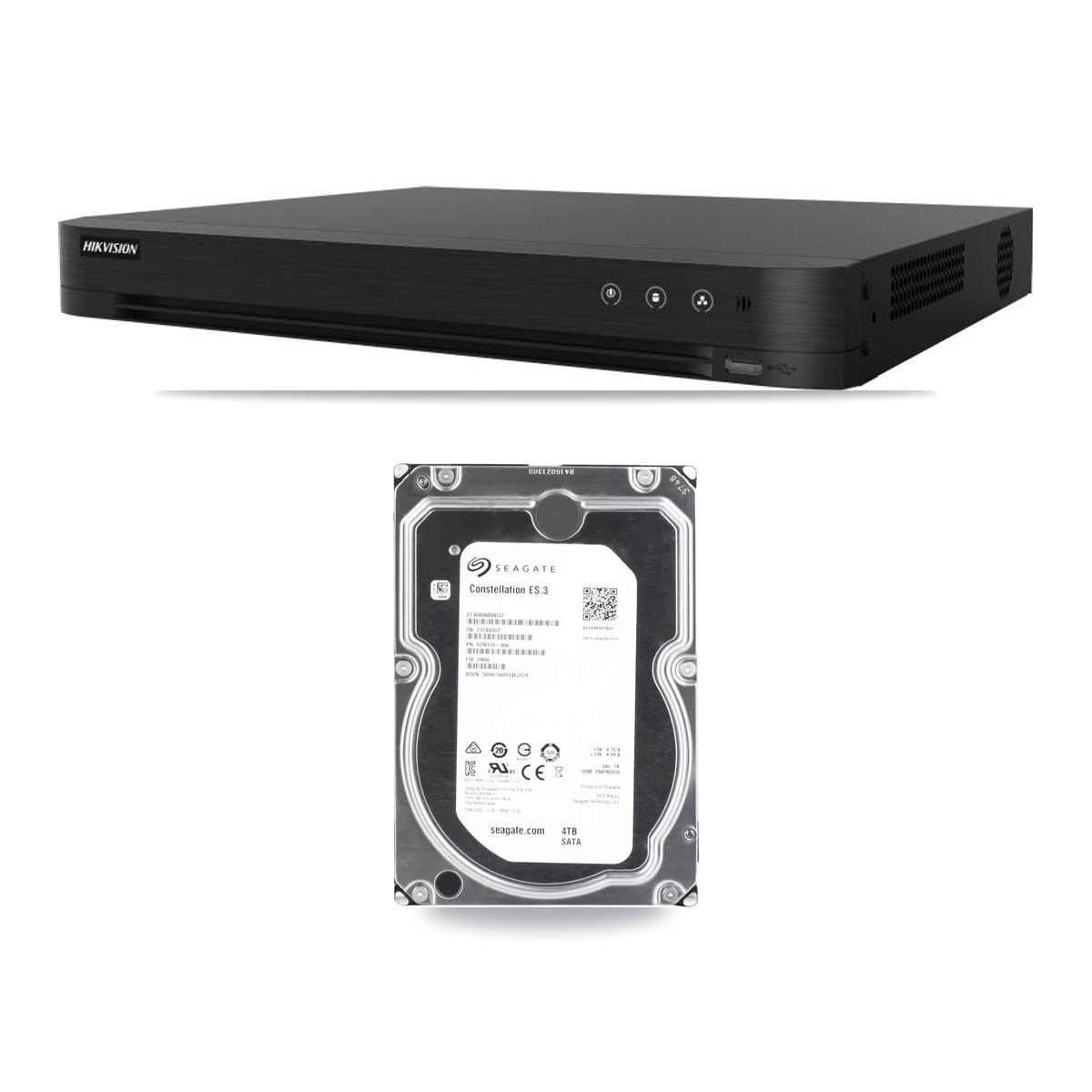 Hikvision DS-7216HGHI-M1 16-Channel DVR CCTV Kit — 10× 2MP Cameras + 4TB HDD