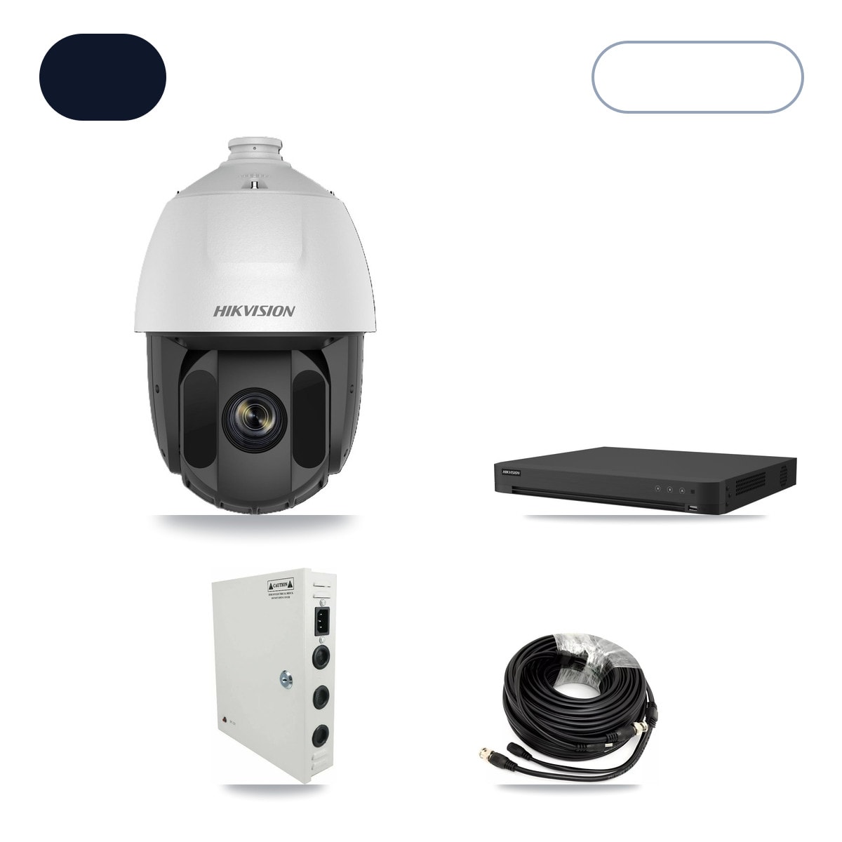 Hikvision iDS-7216HUHI-M2/XT 16-Channel DVR CCTV Kit — 8× DS-2AE5225TI-A-E 2MP Cameras + 6TB HDD - Image 1