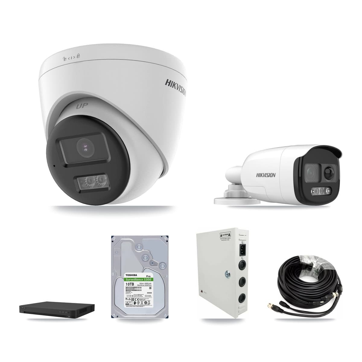 Hikvision 32-Channel 5MP CCTV Kit — 1 DS-2CE12KF3T Bullet + 27 DS-2CE78K0T Turret Cameras + 10TB Recording - Image 1