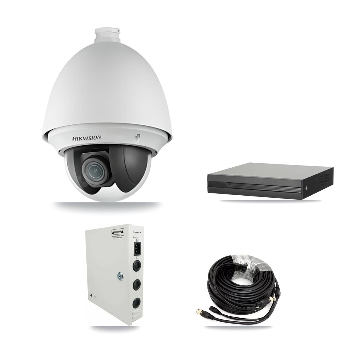 Hikvision 16-Channel 2MP CCTV Kit — 12 PTZ Cameras + 8TB Recording (XVR-3116HS Recorder)