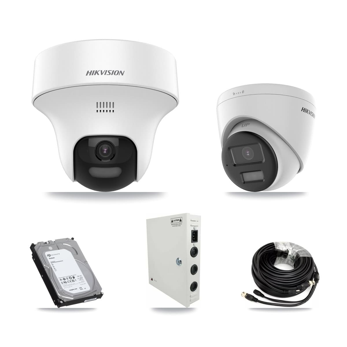 Hikvision 32-Channel 5MP CCTV Kit — 17 DS-2CE70K0T + 8 DS-2CE78K0T Turret Cameras + 3× 6TB Recording (IDS-7332HUHI Recorder) - Image 1
