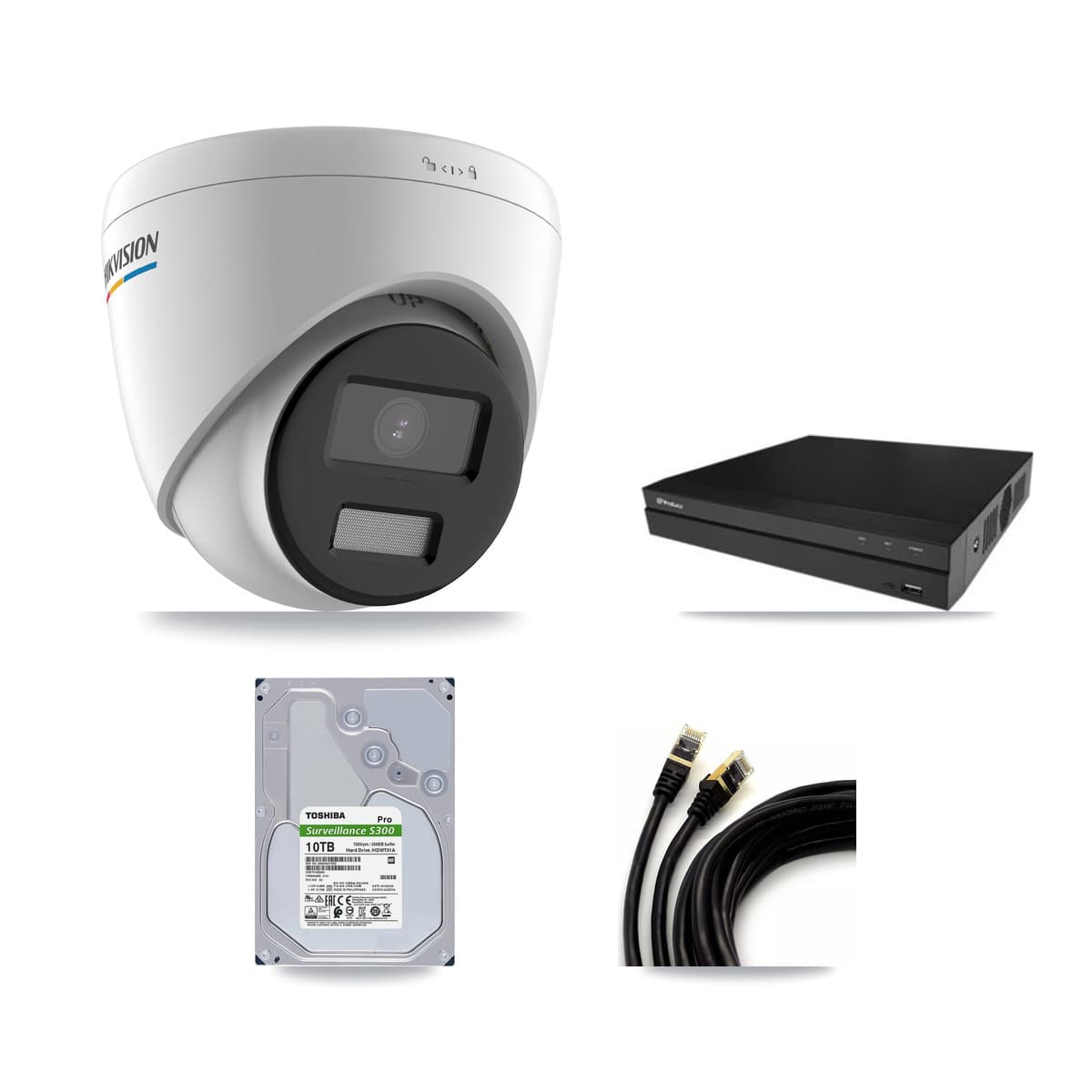 Hikvision & Prolux 16-Channel 2MP CCTV Kit — 14 Turret Cameras + 10TB Recording
