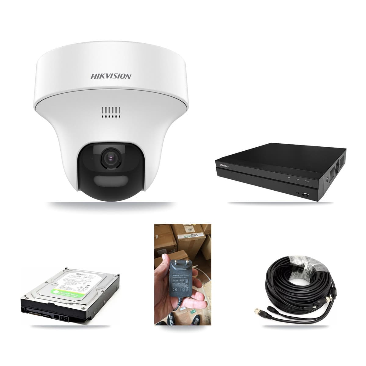 Hikvision & Prolux 8-Channel 5MP CCTV Kit — 1 DS-2CE70K0T Turret Camera + 1TB Recording (PXD-5208AN Recorder) - Image 1