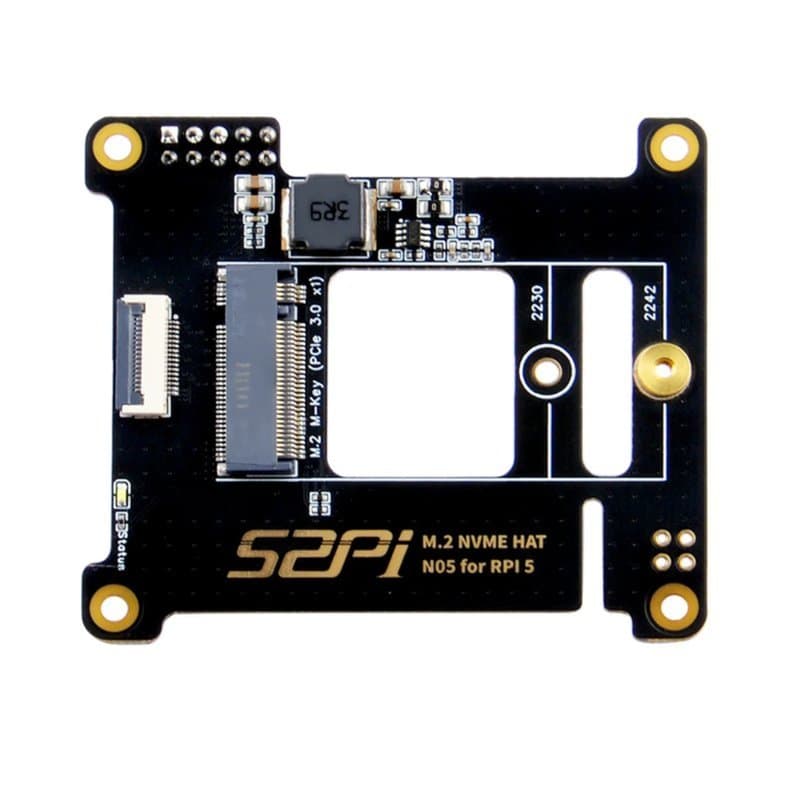 Raspberry Pi 5 N05 M.2 2242 PCIe NVMe Top Extension Adapter