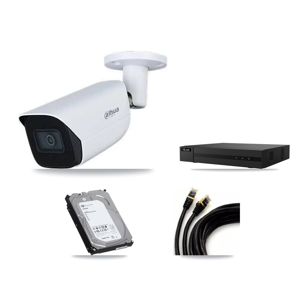Dahua & HiLook 8-Channel 5MP CCTV Kit — 7 Bullet Cameras + 6TB Recording (NVR-108MH-D Recorder) - Image 1