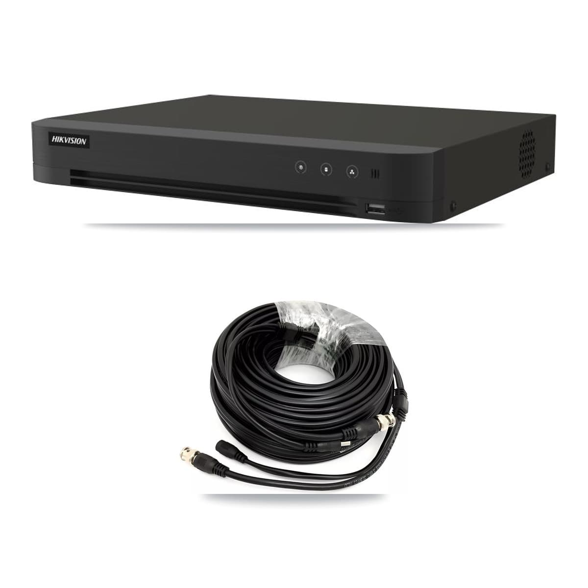 Hikvision 16-Channel 5MP CCTV Kit — 2 DS-2CE71H0T Turret Cameras + 3TB Recording (IDS-7216HQHI Recorder)