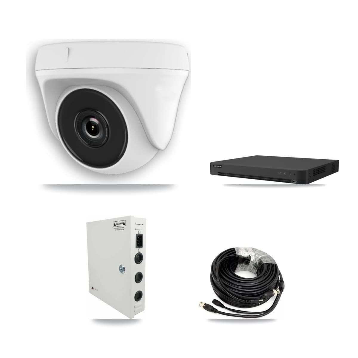 Hikvision 16-Channel 2MP CCTV Kit — 14 White Dome Cameras + 10TB Recording (IDS-7216HUHI Recorder)