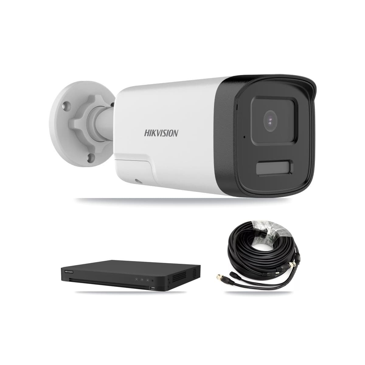 Hikvision 16-Channel 5MP CCTV Kit — 2 DS-2CE17K0T Bullet Cameras + 3TB Recording (IDS-7216HUHI Recorder)