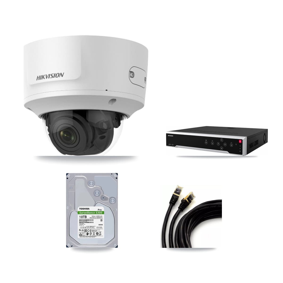 Hikvision 32-Channel 2MP CCTV Kit — 14 Dome Cameras + 10TB Recording