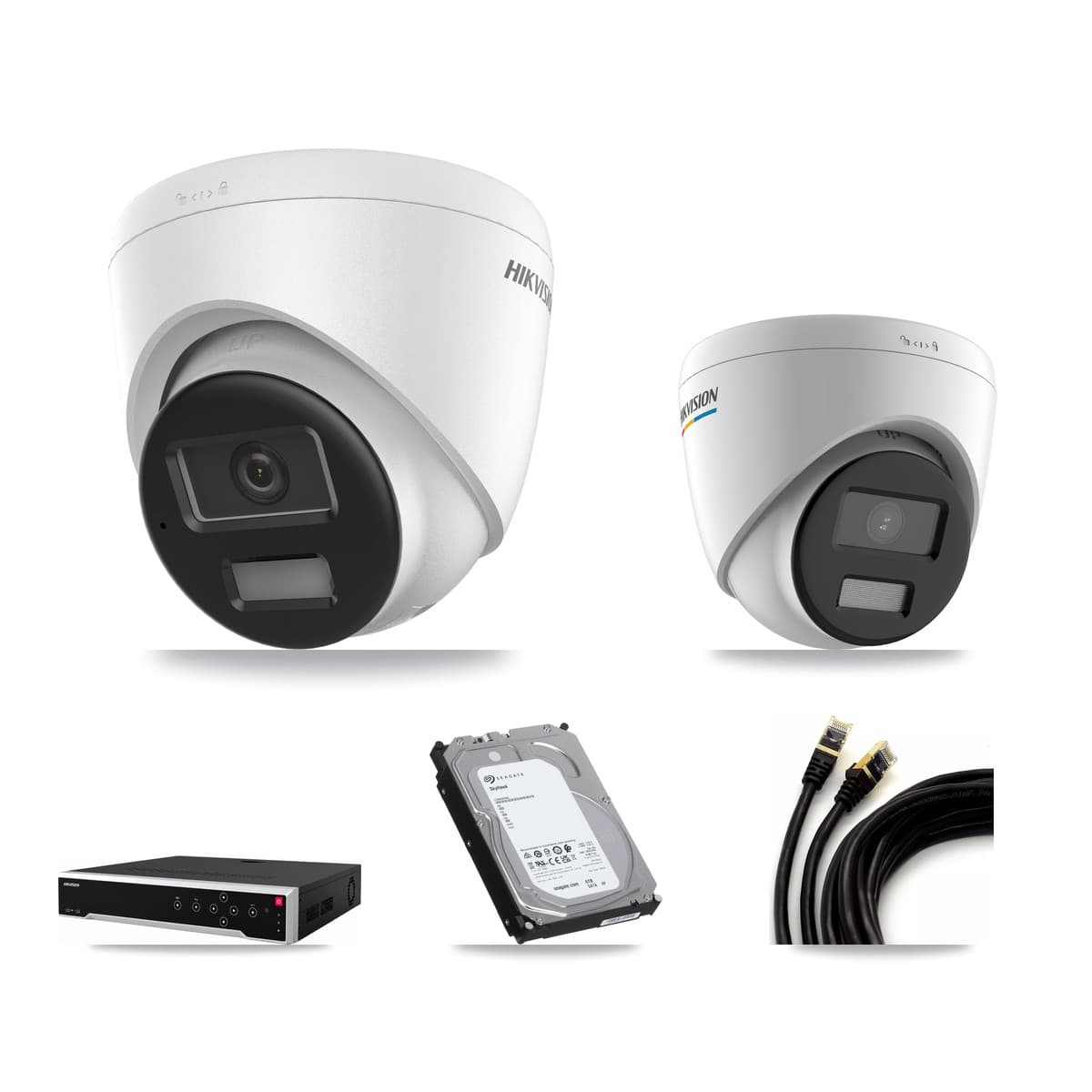 Hikvision 32-Channel 2MP – 4K CCTV Kit — 3 2MP + 6 4K Turret Cameras + 3× 6TB Recording - Image 1