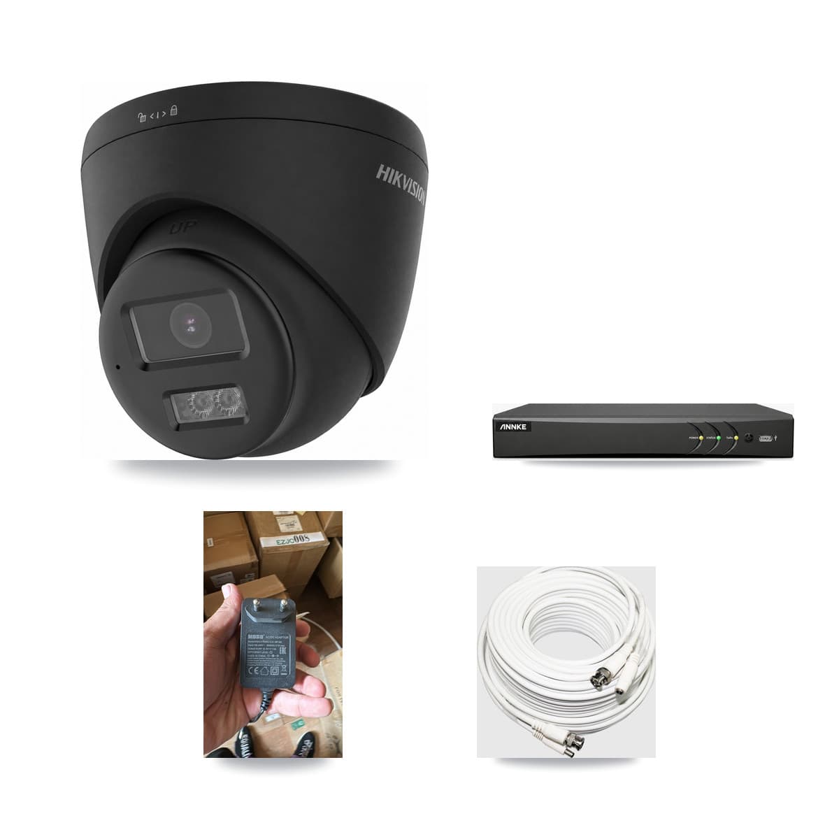 ANNKE 4-channel CCTV kit: 1 camera (1× 4K Turret), 3TB hard drive