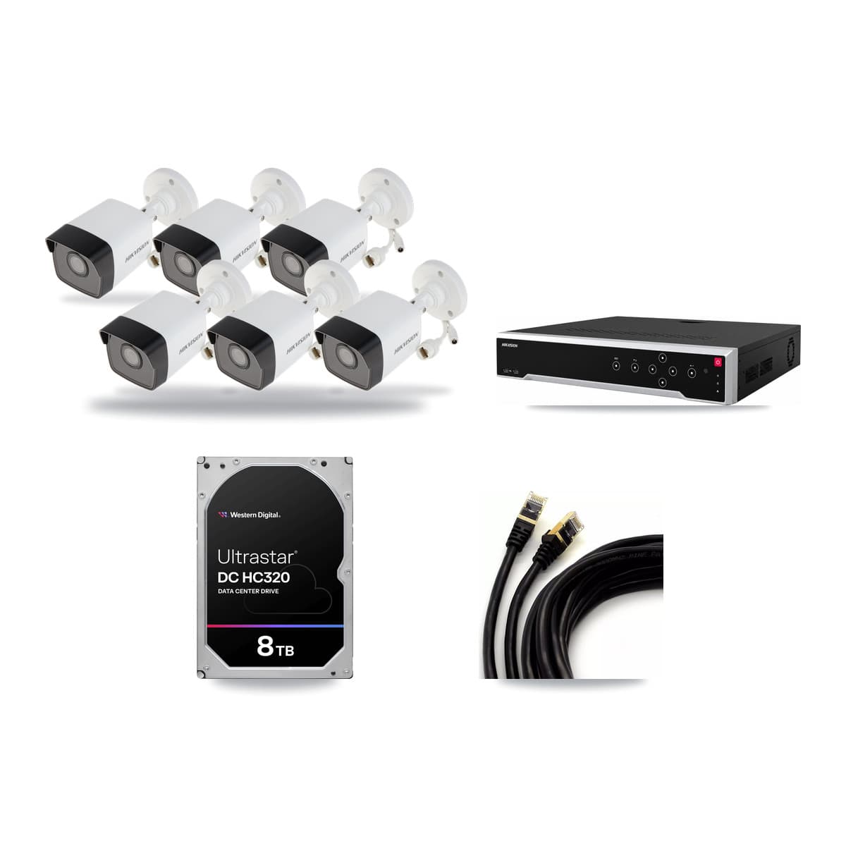 Hikvision 32-Channel 5MP CCTV Kit — 6 Bullet Cameras + 8TB Recording - Image 1