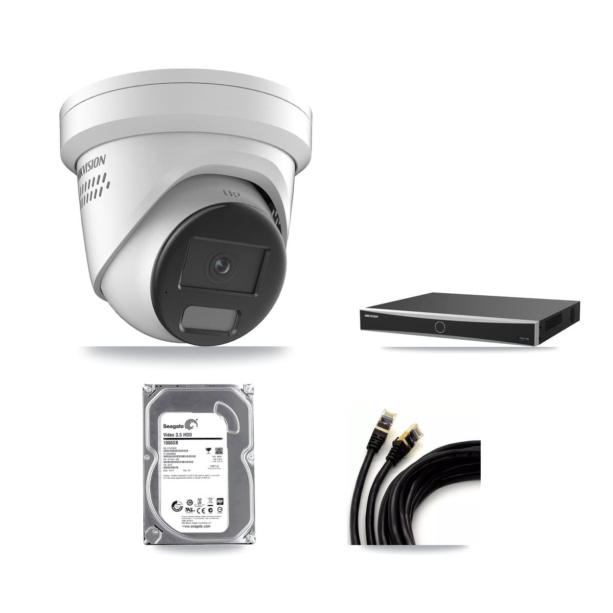 Hikvision 16-Channel 4K CCTV Kit — 1 DS-2CD2387G2H Turret Camera + 1TB Recording - Image 1