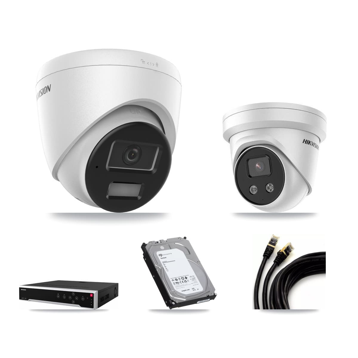 Hikvision 32-Channel 4MP – 5MP CCTV Kit — 8 4MP + 8 5MP Turret Cameras + 3× 6TB Recording