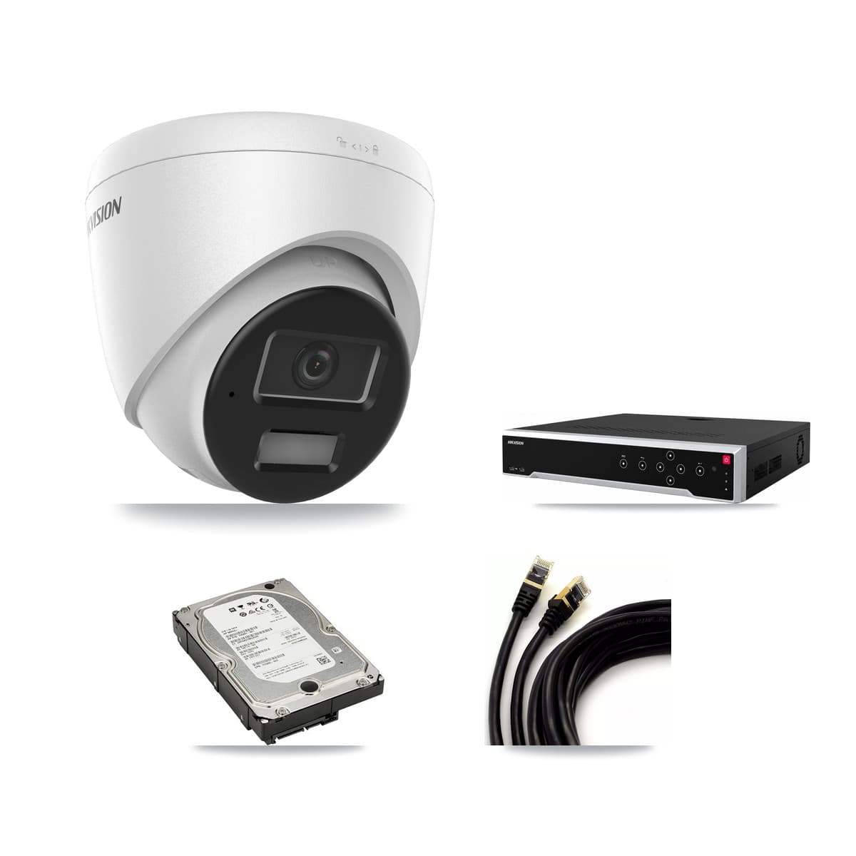 Hikvision 32-Channel 4MP CCTV Kit — 4 DS-2CD1343G2 Turret Cameras + 5TB Recording