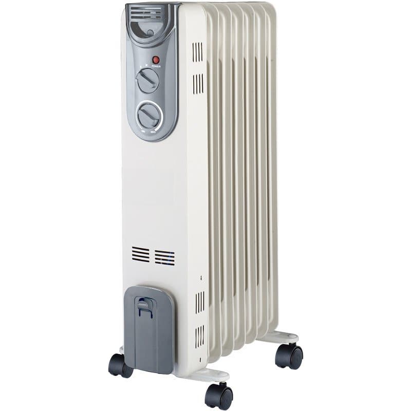 Oil Filled Radiator Electric Heater Portable 3 Heat Settings - Image 1