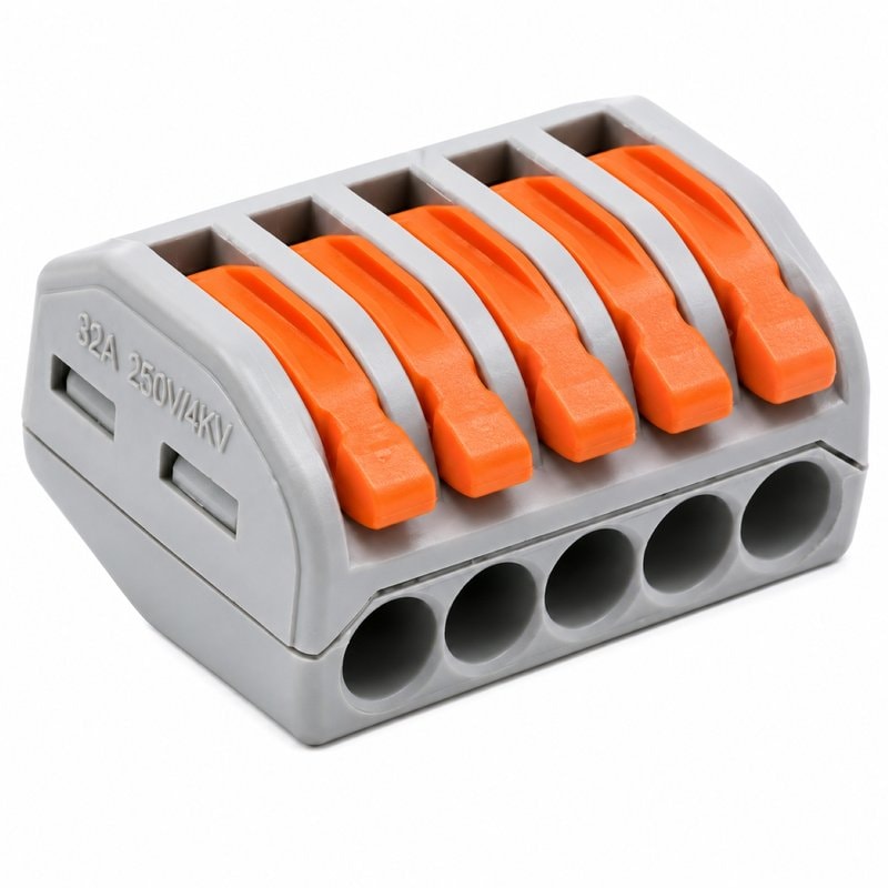 5 Way Lever Wire Connector Terminal Block for CCTV Power Wiring