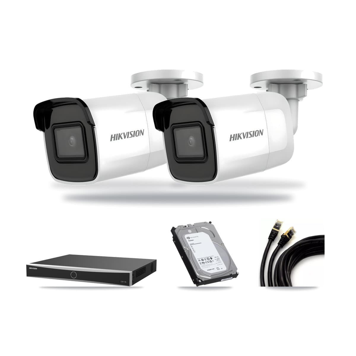Hikvision 16-Channel 4K CCTV Kit — 2 Bullet Cameras + 6TB Recording - Image 1