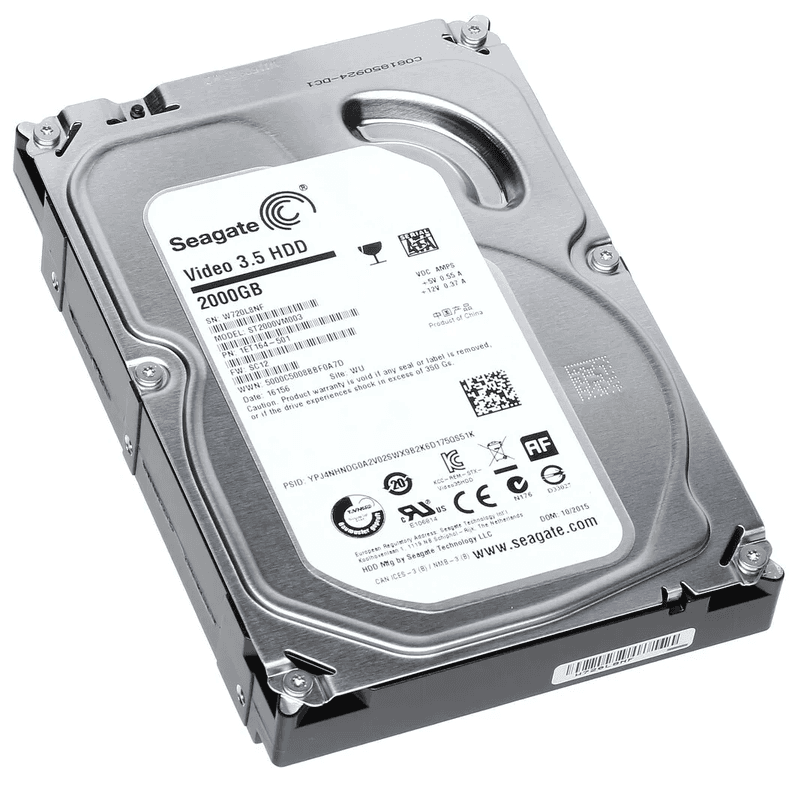 Seagate 2TB 3.5-inch SATA internal hard drive, refurbished, for CCTV DVR and desktop PC use