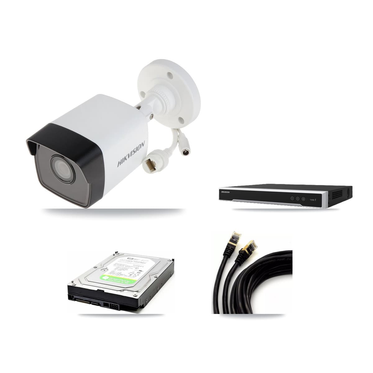 Hikvision 8-Channel 5MP CCTV Kit — 1 Bullet Camera + 1TB Recording (DS-7608NI-M2 Recorder) - Image 1