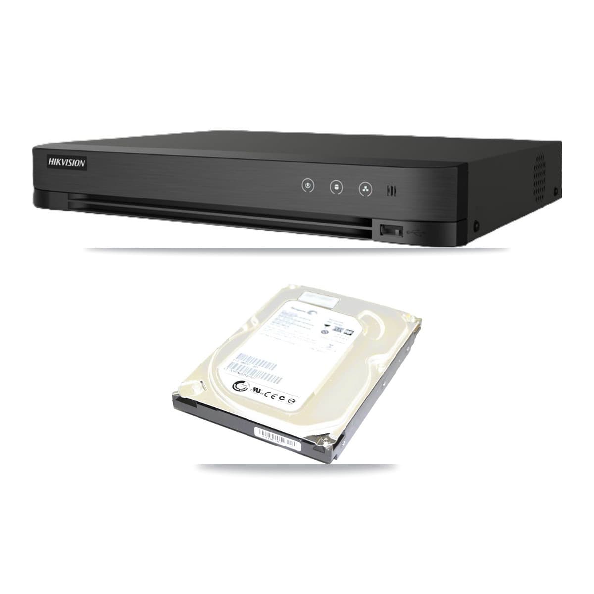 Hikvision DS-7204HGHI-M1 4-channel DVR bundled with 500GB hard drive