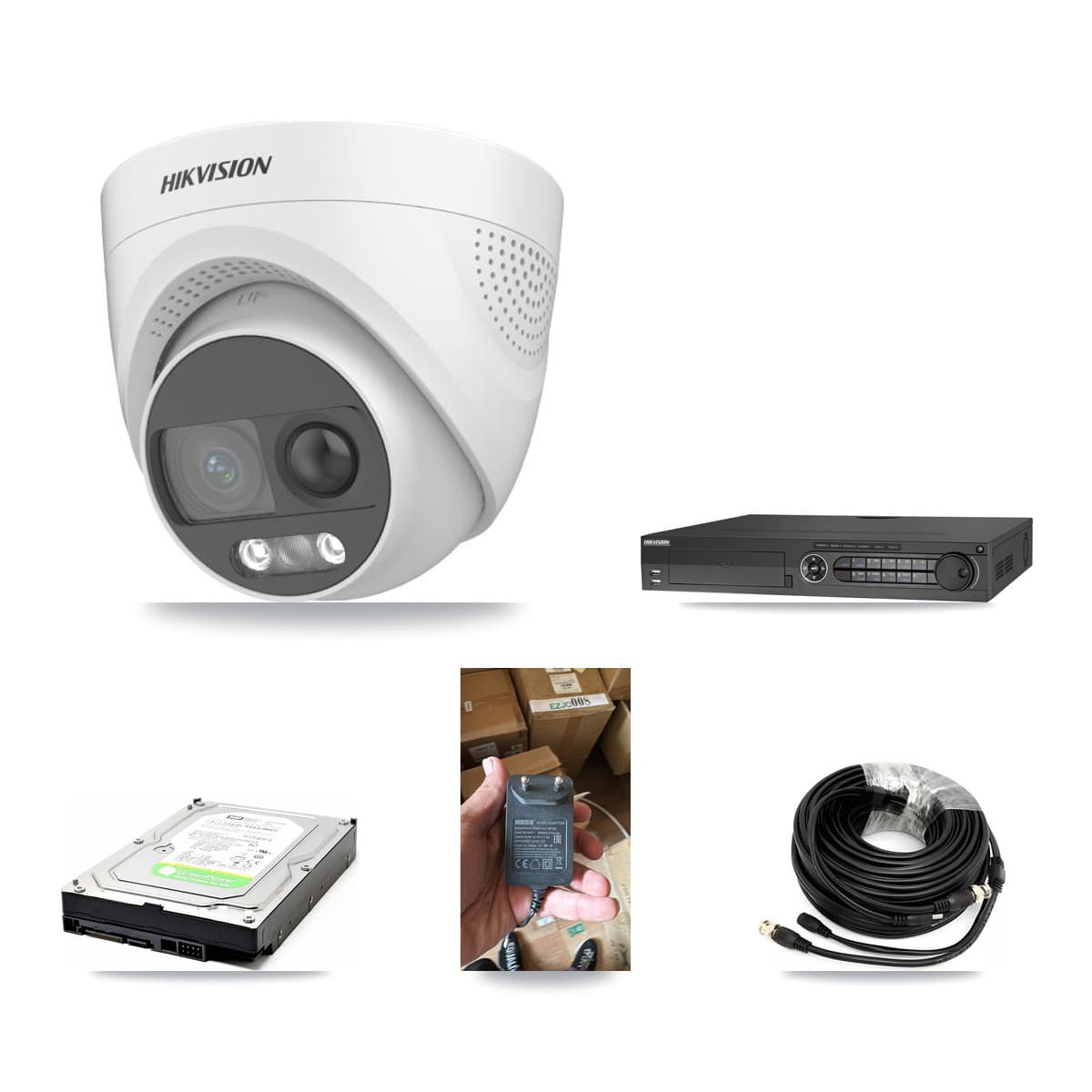 Hikvision 32-Channel 5MP CCTV Kit — 1 DS-2CE72KF3T Turret Camera + 1TB Recording (DS-7332HQHI Recorder)