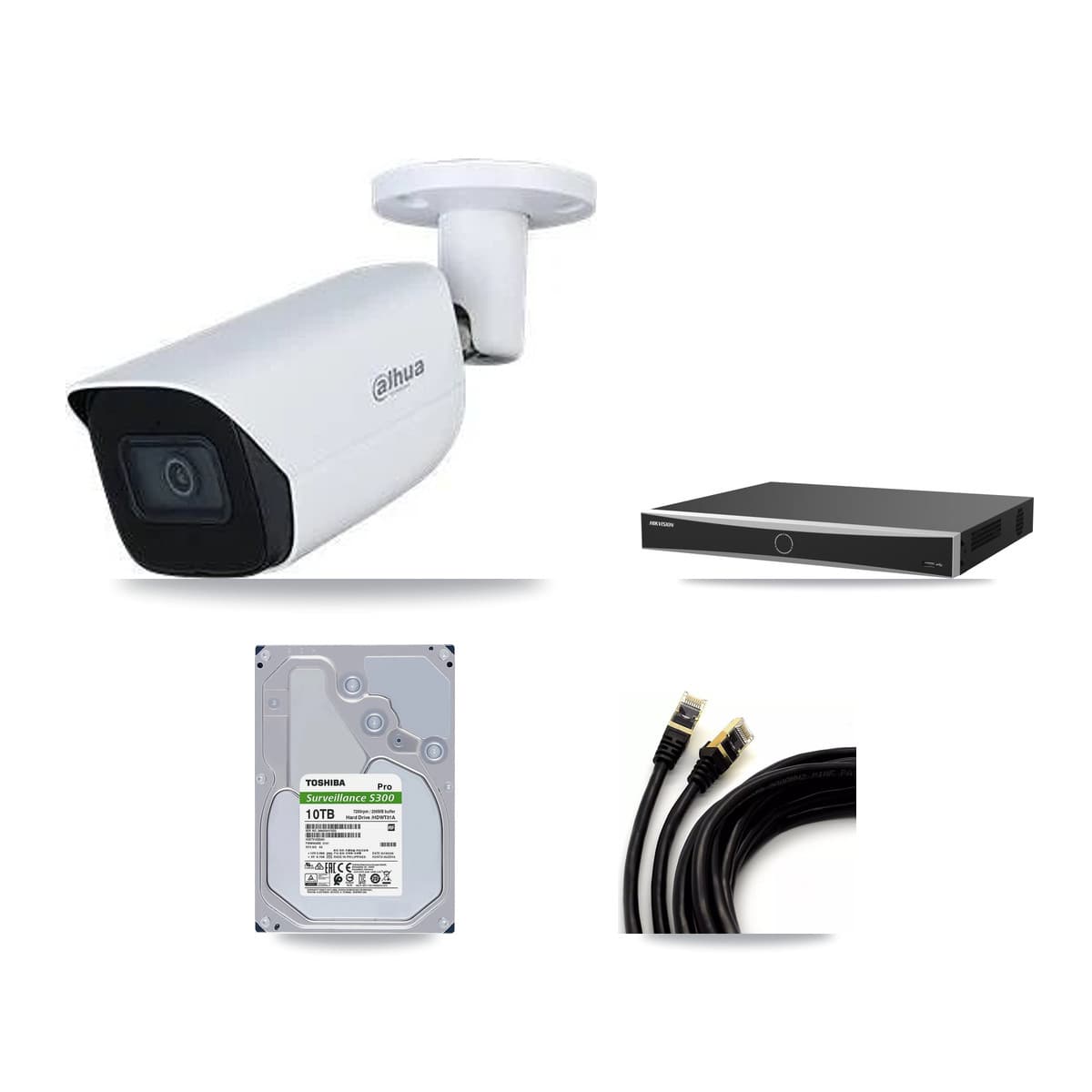 Dahua & Hikvision 16-Channel 5MP CCTV Kit — 16 Bullet Cameras + 2× 10TB Recording (DS-7616NXI Recorder) - Image 1