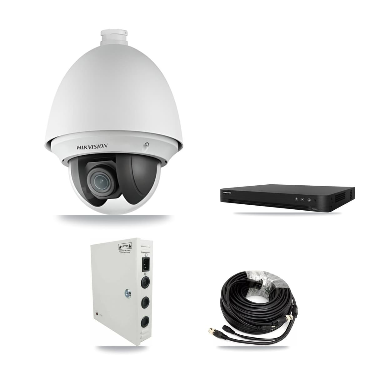 Hikvision 16-Channel 2MP CCTV Kit — 13 DS-2AE4225T PTZ Cameras + 8TB Recording (DS-7216HGHI Recorder)