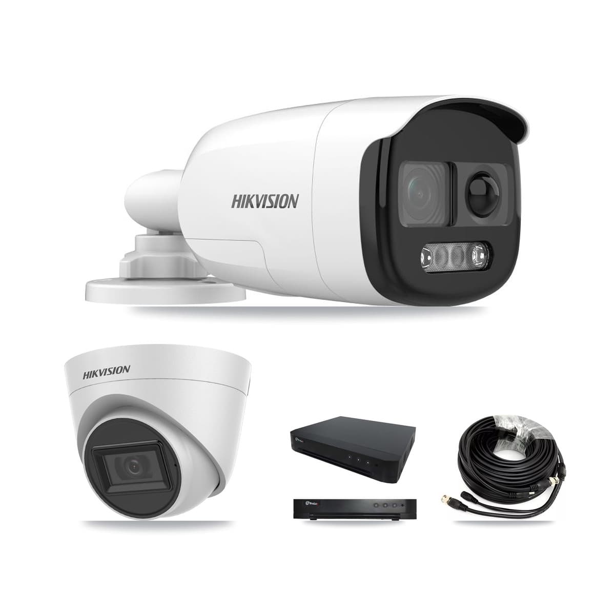 Hikvision & Prolux 16-Channel 5MP CCTV Kit — 3 Bullet + 3 Turret Cameras + 8TB Recording