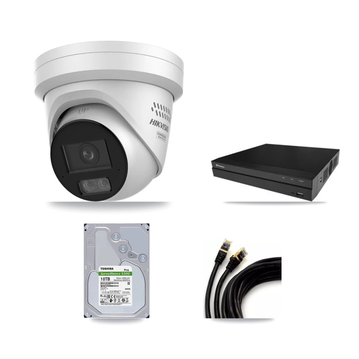 Prolux 16-Channel 4MP CCTV Kit — 15 Turret Cameras + 2× 10TB Recording