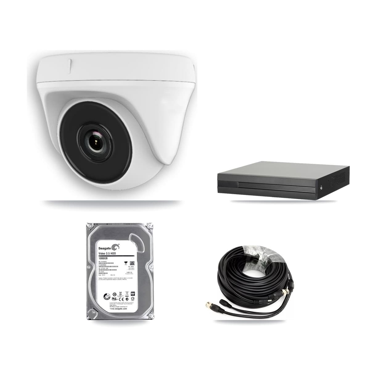 16-Channel 2MP CCTV Kit — 2 Dome Cameras + 1TB Recording - Image 1