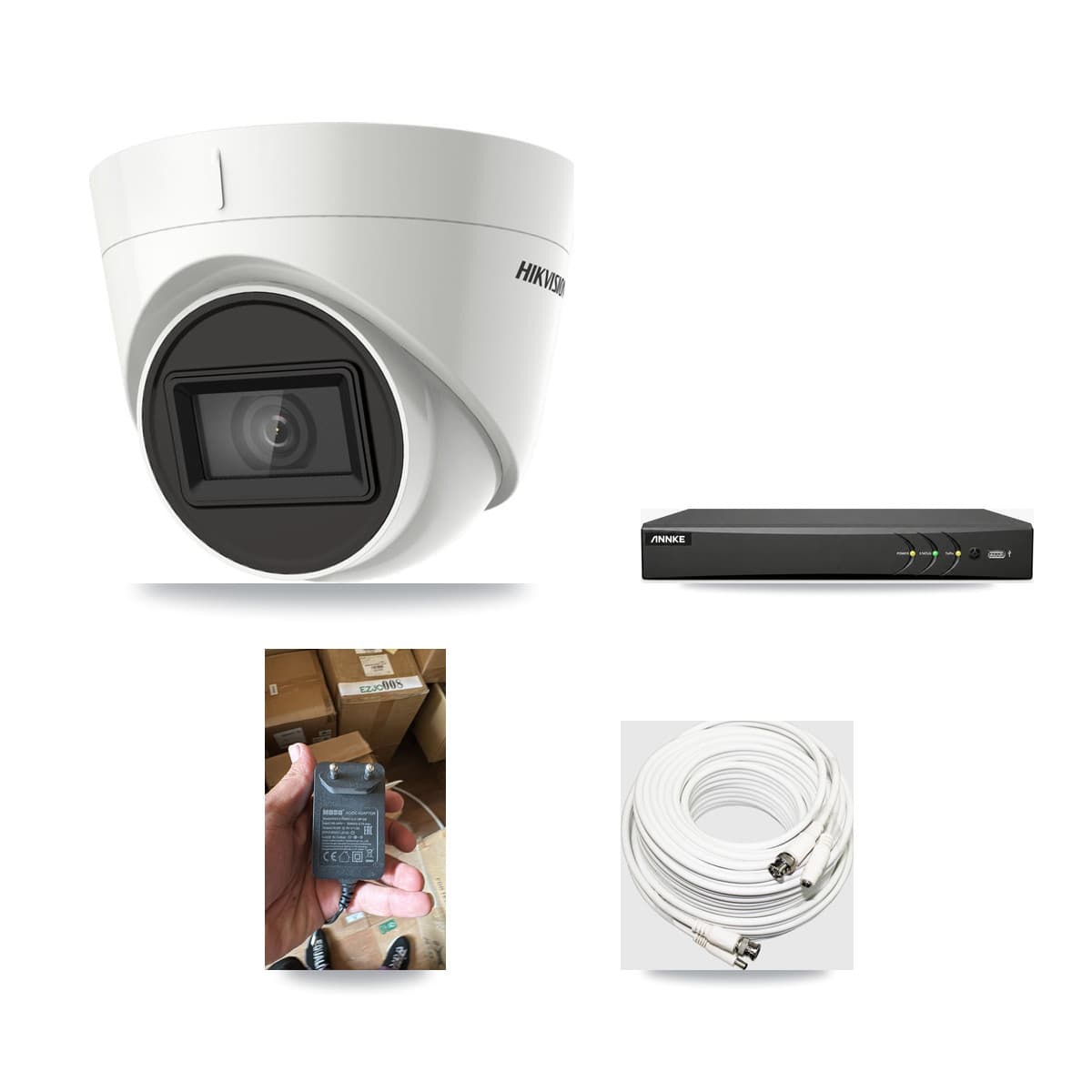 ANNKE 4-channel CCTV kit: 1 camera (1× 4K Turret), 3TB hard drive