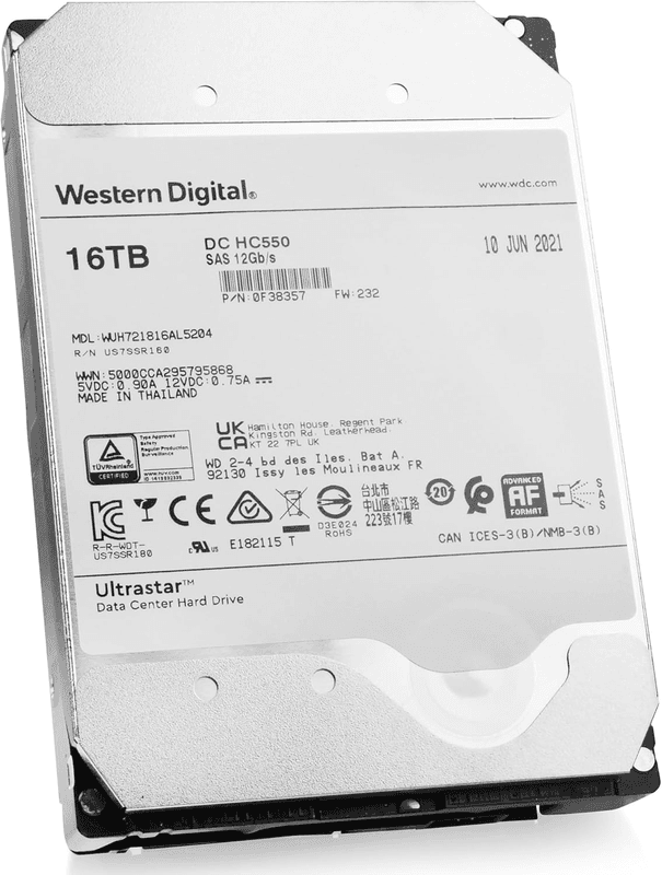 Western Digital WD160EDFZ 16TB 3.5" SATA Internal HDD 5400RPM