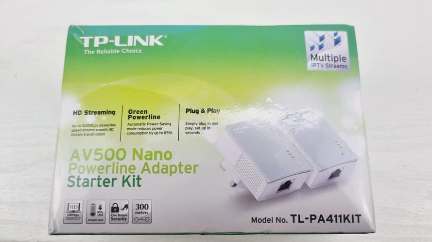 TP-LINK AV500 NANO ' POWERLINE ADAPTER STARTER KIT TL-PA411KIT