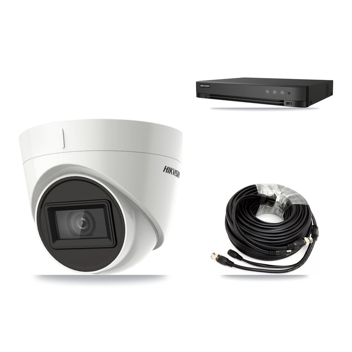 Hikvision 4-Channel 4K CCTV Kit — 4 DS-2CE78U1T Turret Cameras + 12TB Recording