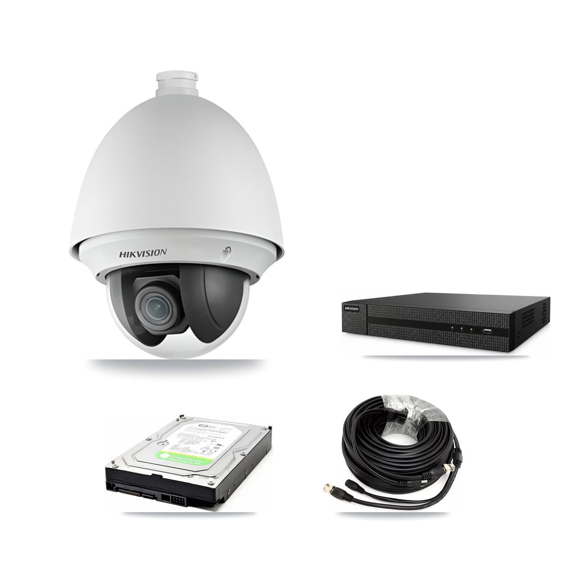 Hikvision 8-Channel 2MP CCTV Kit — 2 PTZ Cameras + 1TB Recording (DVR-8CH Recorder)
