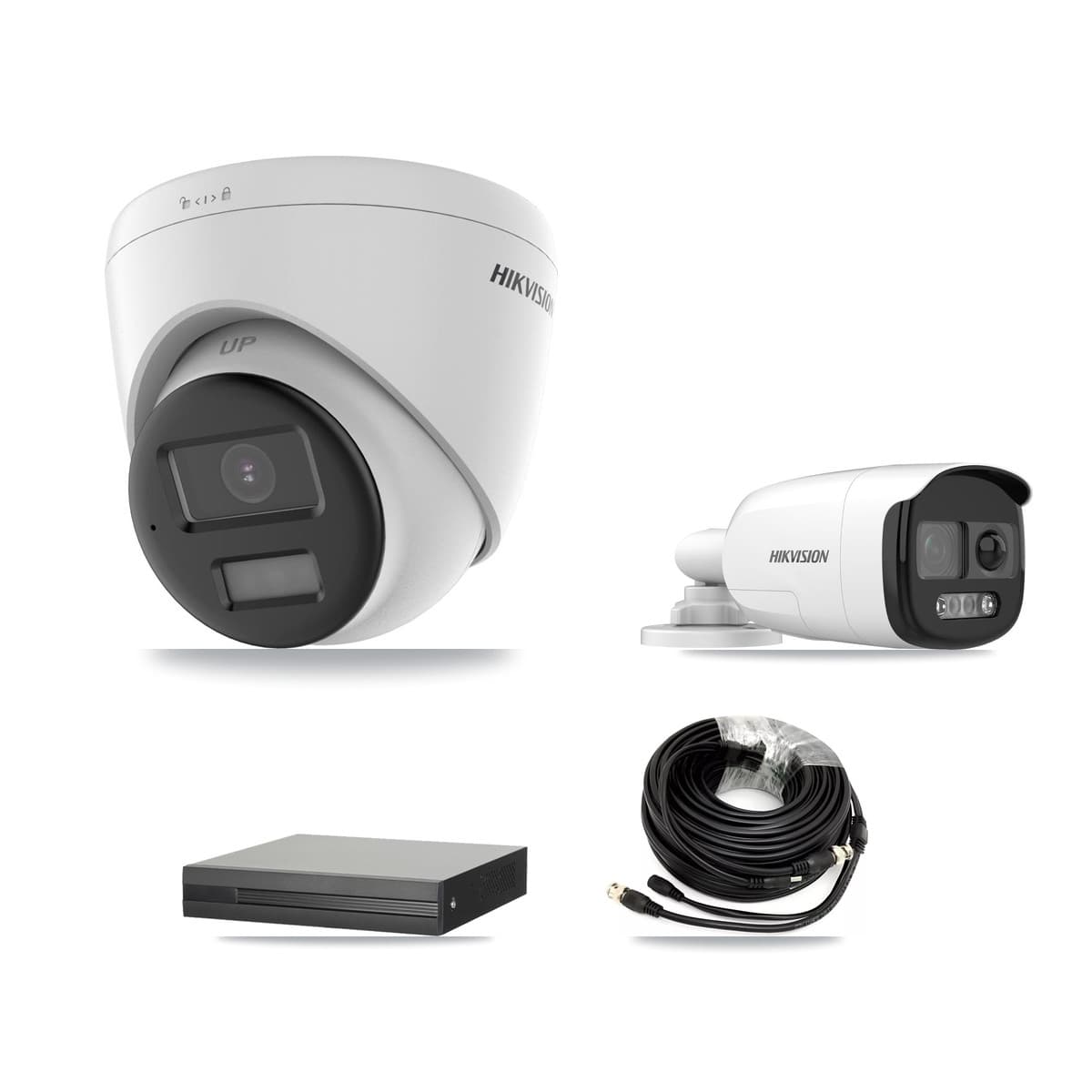 Hikvision 8-Channel 5MP CCTV Kit — 1 DS-2CE12KF3T Bullet + 5 DS-2CE78K0T Turret Cameras + 8TB Recording (XVR-3108HS Recorder)