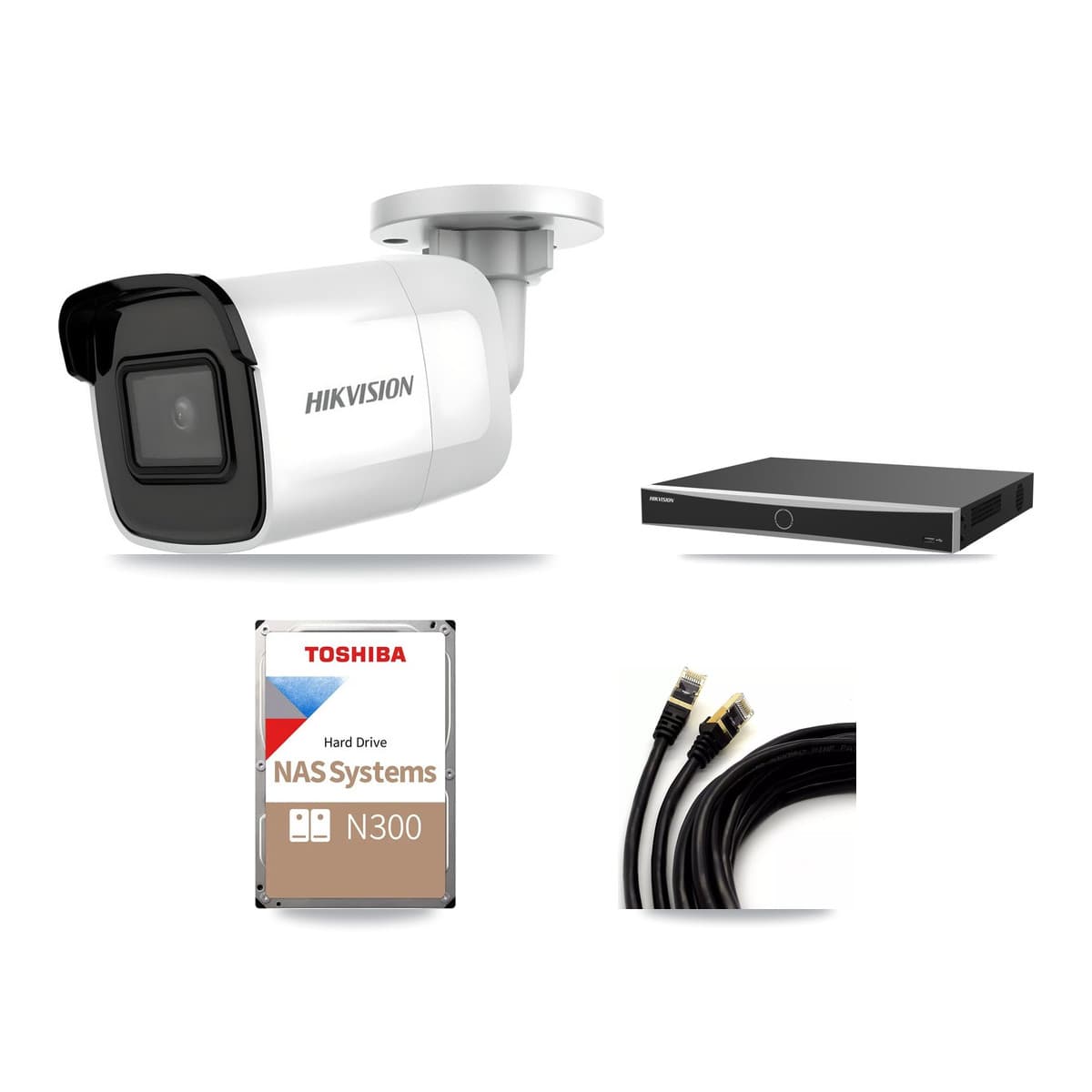 Hikvision 16-Channel 4K CCTV Kit — 7 DS-2CD2085G1 Bullet Cameras + 18TB Recording