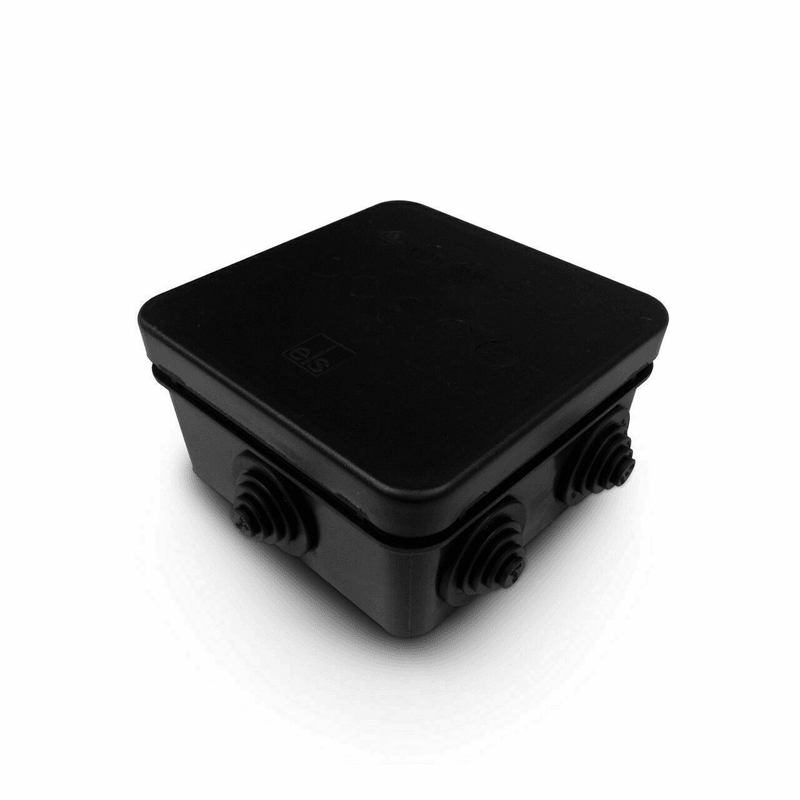 IPBOX 110×110×52 Black Weatherproof Junction Box - Image 1