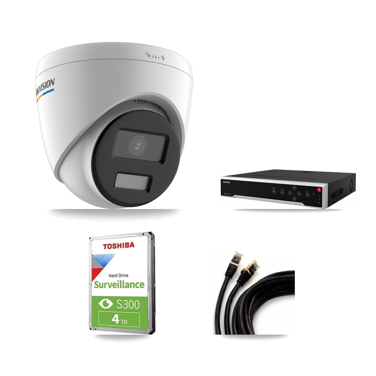 Hikvision 32-Channel 2MP CCTV Kit — 6 Turret Cameras + 4TB Recording