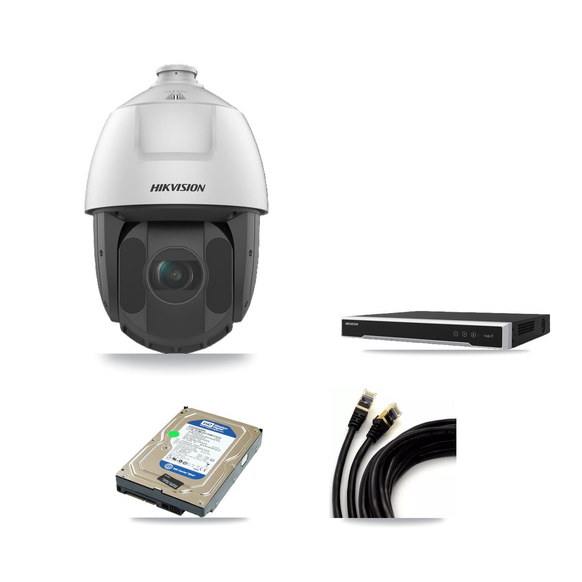 Hikvision 8-Channel 2MP CCTV Kit — 1 PTZ Camera + 500GB Recording (DS-7608NI-M2 Recorder)