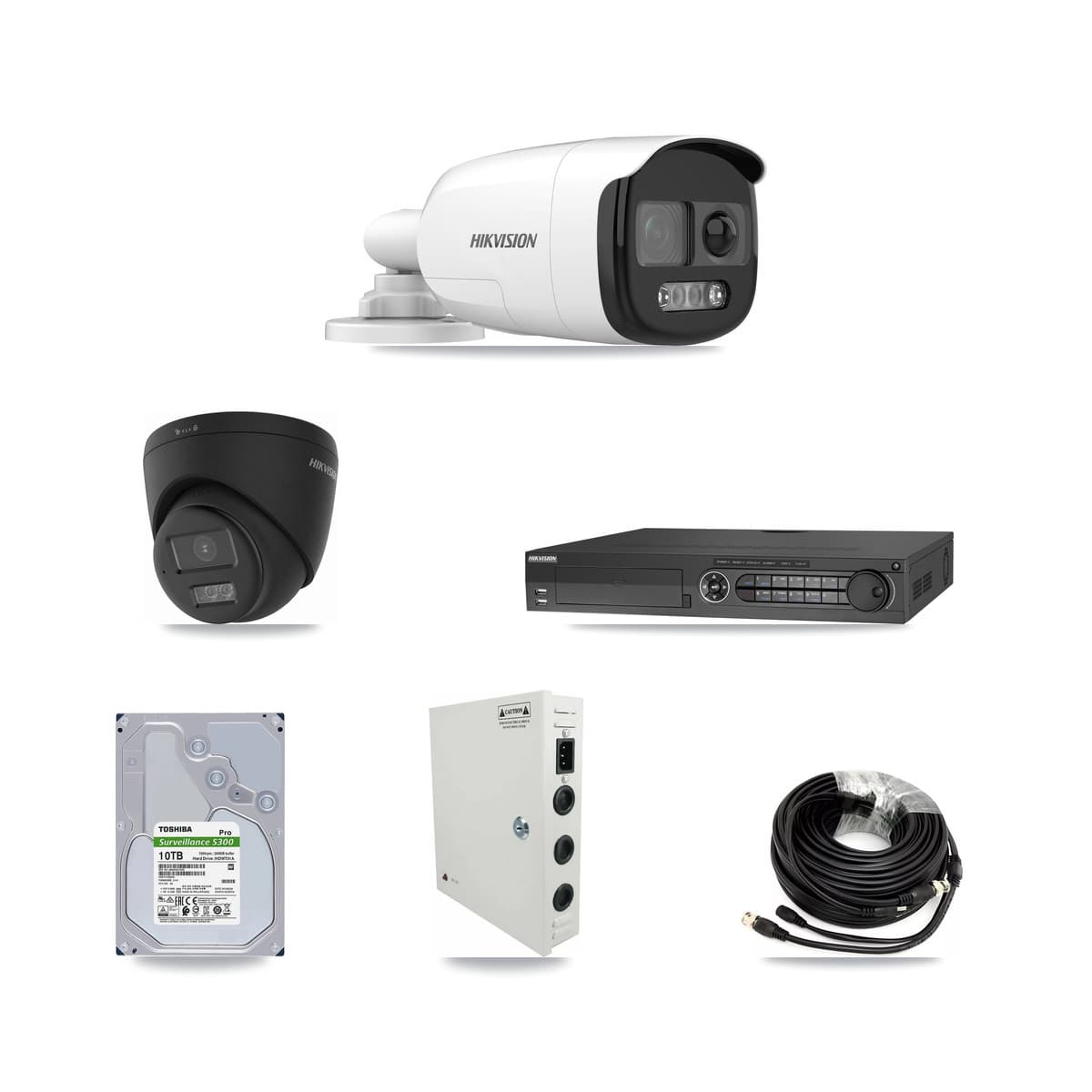 Hikvision 32-Channel 5MP – 4K CCTV Kit — 28 5MP Bullet + 1 Black 4K Turret Cameras + 4× 10TB Recording - Image 1
