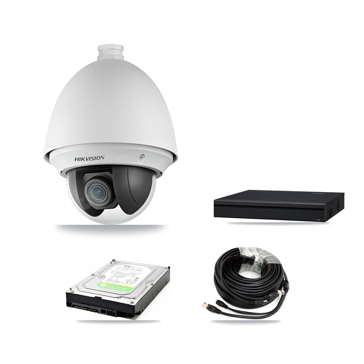 Hikvision 8-Channel 2MP CCTV Kit — 2 PTZ Cameras + 1TB Recording (XVR-3108AD Recorder)