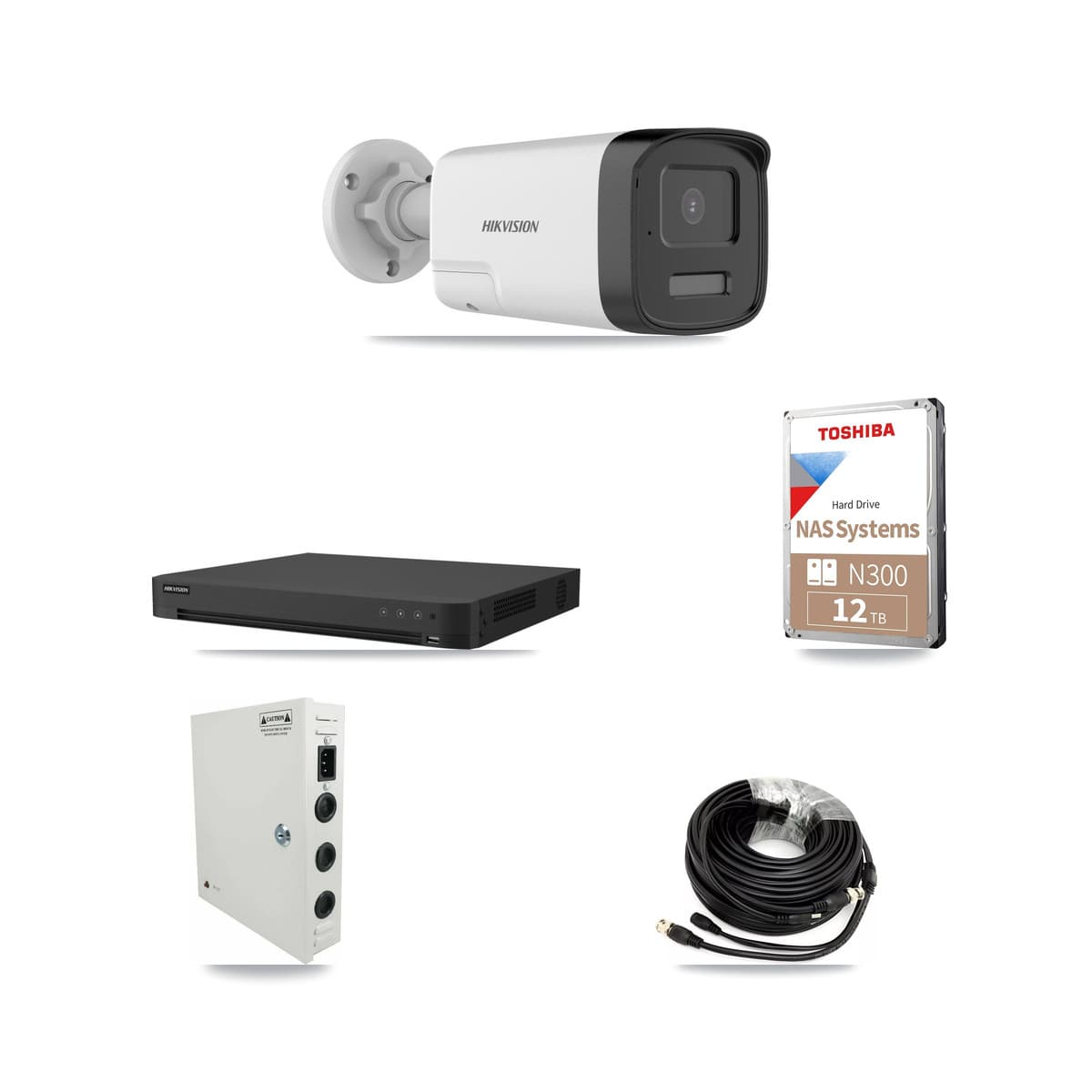 Hikvision 32-Channel 5MP CCTV Kit — 20 Bullet Cameras + 2× 12TB Recording (IDS-7232HQHI Recorder) - Image 1