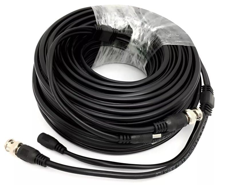 5m BNC RG59P DC CCTV Video Camera Power Extension Cable