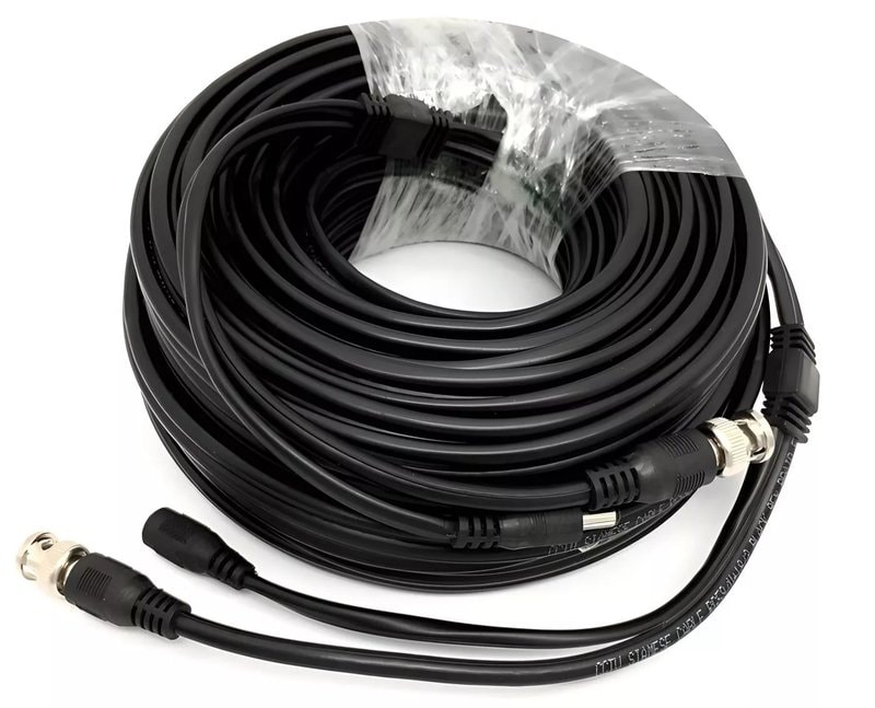 5m BNC RG59P DC CCTV Video Camera Power Extension Cable