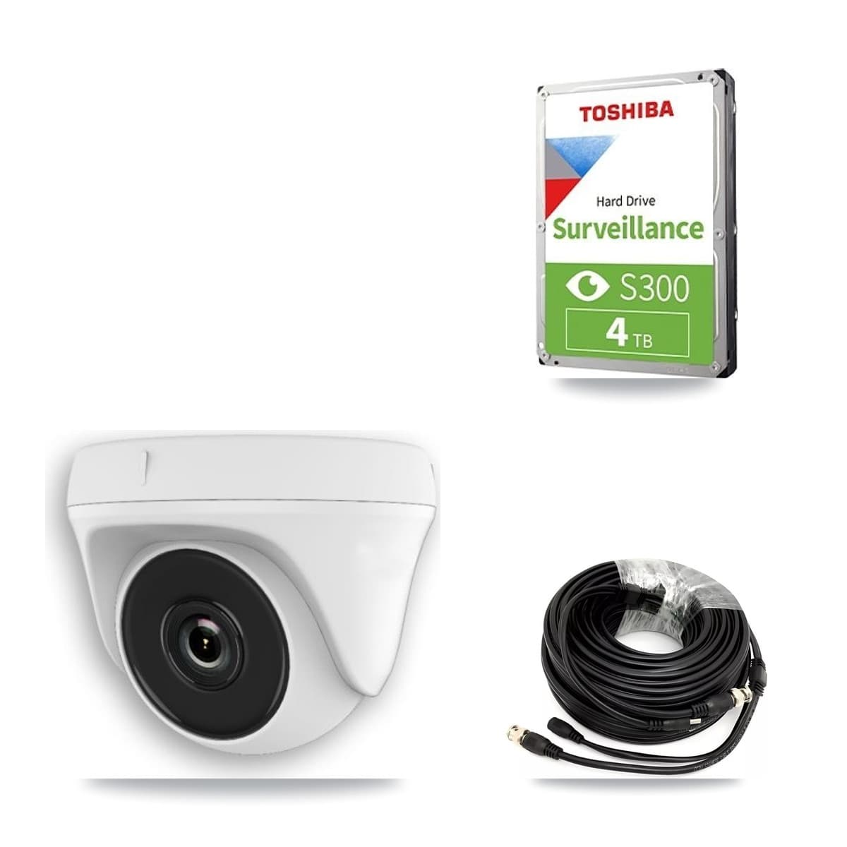 Hikvision 32-Channel 2MP CCTV Kit — 6 White Dome Cameras + 4TB Recording (DS-7332HQHI Recorder)